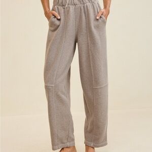 Aerie Seams Right sweatpants heathered taupe XS regular